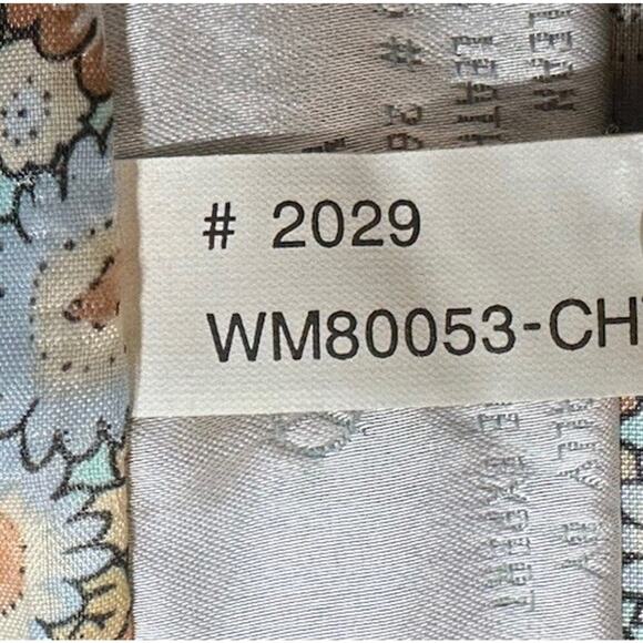 Colebrook Womens L Brown Floral Lined Full Zip 100% Leather Suede Jacket Boho - Picture 13 of 14